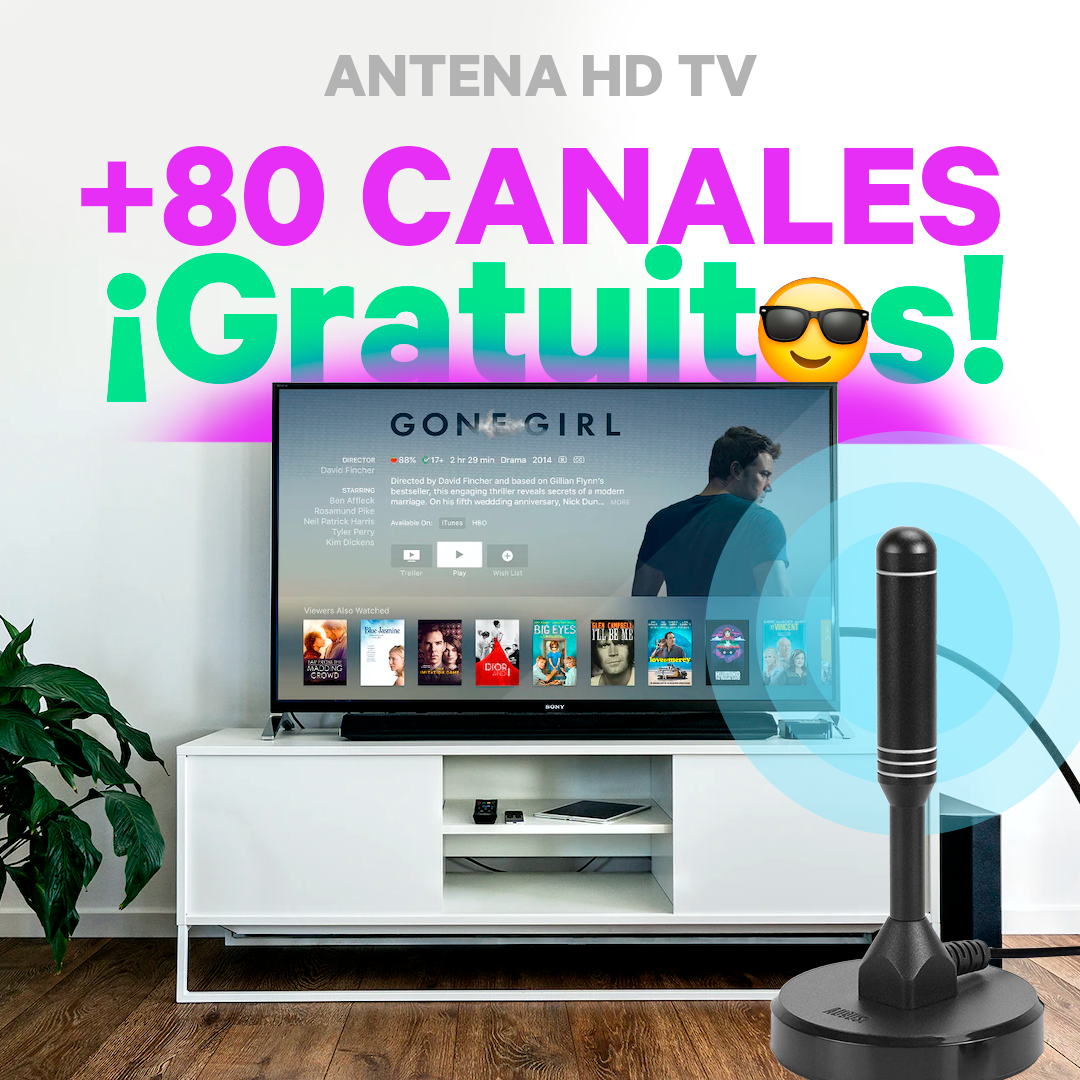 Antena HD para TV Digital: La Mejor Opción para Smart TV, Plasma y LCD