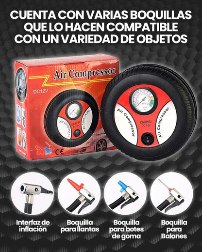 PowerAir™  - Mini compresor de aire Portátil 12v / 260 Psi